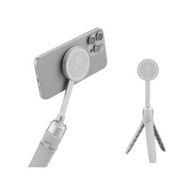 Snapstand Mini Video Selfie Çubuğu & Tripod,manyetik Telefon Tutucu, Bej