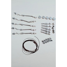 Tesbih Yapma Aparatları İmame Yapım Seti İmame Püskül Metal Ara Tesbih İpi 5 Takım Set