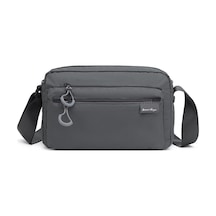 Smart Bags Ekstra Hafif Kumaş Postacı Çantası Bc 3148 Koyu Gri