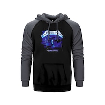 Metallica Ride The Lightning Gri Renk Reglan Kol Kapşonlu Sweatshirt Gri