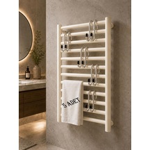 5'li Set Havlupan Askısı Pratik Havlu Askısı 10x5 Cm Krom Diğer