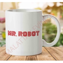 Mr Robot Logo Iki Tarafı Baskılı Kupa Bardak Çok Renkli