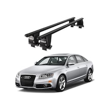 Royal Audi A6 2004 - 2011 Uyumlu Siyah Kilitli Ara Atkı Port Bagaj Tavan Barı