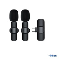 ScHitec K9 Type-C Çift Kablosuz Wireless HD Yaka Mikrofonu Siyah