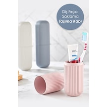 Pandora Seyahat Tipi Diş Macun Fırça Saklama Ve Taşıma Kabı Diş Fırçalık Beyaz