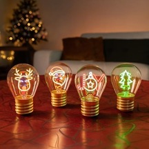 Led Masa Işığı Çam Ağacı .