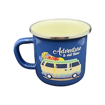 Orcamp Retro Emaye Kupa Bardak Adventure Mavi Out-1900
