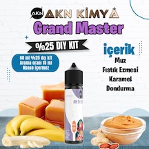 Grand Master Five Pawns Yoğun Dıy Kit Muz Fıstık Ezmesi Karamel Gıda Aroması %25 Oranda Aroma İçerir Hazır Değildir 60 Ml