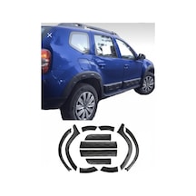2010-2017 Dacia Duster Damalı Dodik Kapı Kaplama Kabartma Seti 12 Parça Damalı