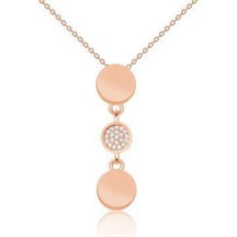 Gülaylar - Altın 14 Ayar Geometrik Kolye N11.30924