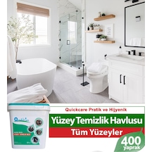 Quickcare Dezenfektanlı Yüzey Temizlik Havlusu 400 Yaprak- Limon Kokulu
