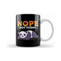 Funny Nope Not Today Cute Napping Panda Pun Kupa Bardak Porselen Karışık