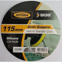 Sgs466 Cırtlı Zımpara Kağıdı 115mm P180 İnce Kum 10'lu Paket