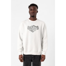 Shake Hands Icon Beyaz Erkek 2ip Sweatshirt 001