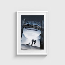 Ceres Queen Of The Asteroid Belt Tablo Çerçeveli Poster Duvar Dekorasyonu Beyaz Çerçeveli Tablo Beyaz Çerçeveli Tablo Dn11d115beyaz