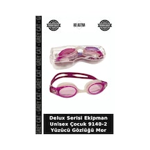 Delux Serisi Ekipman Unisex Çocuk 9140-2 Yüzücü Gözlüğü Mor