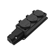 Bemis Kauçuk 3'lü Üçlü Grup Priz 3x16 Amper 220 Volt BK1-1402-361