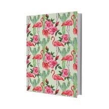 Deffter Paradise Filamingo Flower Sert Kapak 110 Sayfa Çizgili De Çok Renkli
