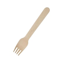 Ekolojik Tahta Çatal 16 Cm - 100 Adet