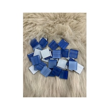 Sanatsal Kristal Mozaik Ks-03 23x23mm Mavi Mix Çizgi 250gr
