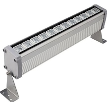35 Cm Wallwasher Led Bina Dış Duvar Aydınlatma Amber Işık Gri
