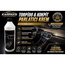 Karpaks Torpido & Kokpit Parlatıcı Krem 1 Lt Araç İçi Plastik Yenileyici