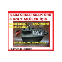 Şarj Cihazı Pil Batarya 6V Akü Adaptörü