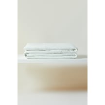 Ocean Home Textile %100 Pamuk Penye Mavi Yıldız Nakışlı Çocuk Tek Kişilik Çok Amaçlı Örtü 155 X 215 Cm