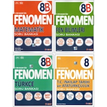 Fenomen 8. Sınıf 8b Matematik+fen B.+türkçe+inkılap 4 Kitap