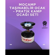 Hafif Ve Kompakt Tasarımlı Taşınabilir Kamp Ocağı Ergonomik Kullanım Siyah