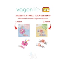 4'lü Saç Toka Seti Önce Birleştir,sonra Tak 2 Paket 4 Adet Gönderilir Yapı Toka Seti Ff 7113-7123