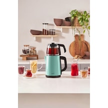 Karaca Tea Glass 2 in 1  Çelik Çay Makinesi ve Kettle