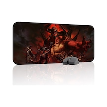 Diablo Kaymaz Dikişli Kauçuk Oyuncu Mousepad V1 - 70x30 Xl Gaming Mouse Pad Fare Altlığı
