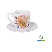 Winnie The Pooh Türk Kahvesi Fincanı 0184 Beyaz