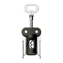 Clever&more Tirbuşon, 20 Cm, Şarap Ve Prosecco Şişe Açacağı, Kapsül Kesicili Şarap Açacağı Siyah