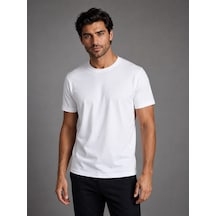 Bisse Beyaz Bi Si Klet Yaka Basi C T-shirt Ts26y26105 D01