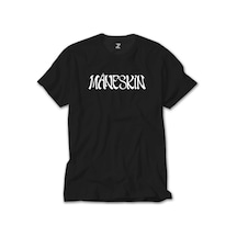 Maneskin Yazı Siyah Tişört Siyah