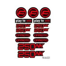 Sticker Seti 250nk Cfmoto Motosiklet A4 Ebatı 05 Nötr