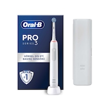 Oral-B Pro 3500 Elektrikli Beyaz Diş Fırçası + Seyahat Kabı