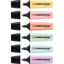 Boss Original Fosforlu Işaretleme Kalemi 6 Renk Set