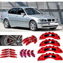 Bmw E46///m Kırmızı 17-18-19-20 Janta Uyumlu 4.lü Kaliper Kapagı