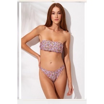 Pierre Cardin Bandaj Straplez Bikini 241174 Çok Renkli