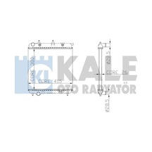 KALE OTO Radyatör 2049011AB Su Radyatörü Brazıng Peugeot 206 207 1007 1.4 HDI-Citroen C2 C3 C3 II 1.4 HDI