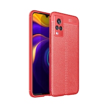 Subutu Vivo V21 Kılıf Sbt Niss Silikon Kapak - Kırmızı Kırmızı