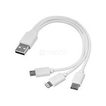 Usb Data Şarj Kablosu Çoklu Kablo Sony LG Uyumlu Huawei (489515837)