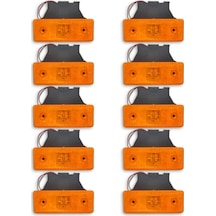 Ahmet Otomotiv 10 Adet Side Marker Led Lamba Sarı 12v-24v