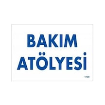 Mey İthalat Bakım Atölyesi Uyarı Levhası 17,5x25 Kod:1700