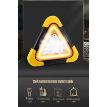 Thentech Işıklı Acil Durum Reflektör Usb Çıkışlı Şarjlı Acil Durum Reflektörü
