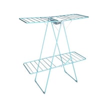 Mavi İki Katlı Çamaşır Kurutmalık - İkiz Çamaşır Kurutma Askısı Antrasit