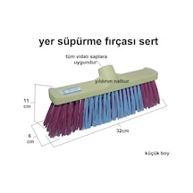 Yer Fırçası İnşaat Fırçası Sert Çöpçü Fırçası Küçük